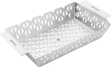 BBQ+ Grillkorb M, Edelstahl 36x20cm