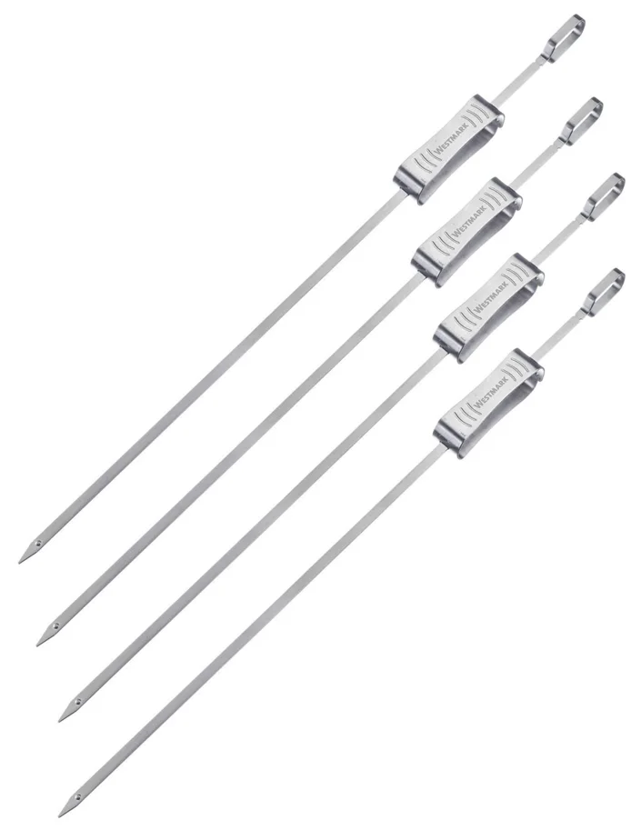 4er Set Grillspiesse, Edelstahl