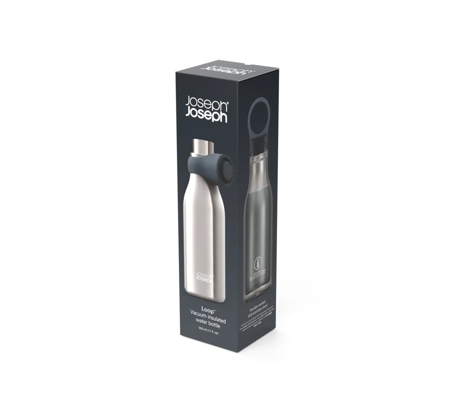 Loop Wasserflasche 500ml, edelstahl