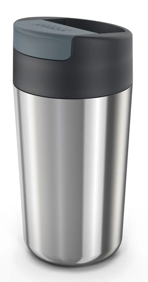 Sipp Stahl EdelstahlReisebecher Klappdeckel 454 ml Anth.