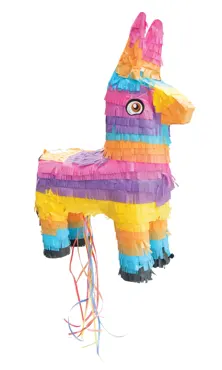 Pinata Esel bunt LxBxH36×16×58cm