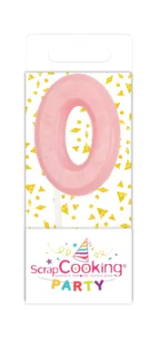 15er Set Kerze Mini Nummer 0 assortiert