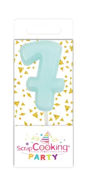 15er Set Kerze Mini Nummer 7 assortiert