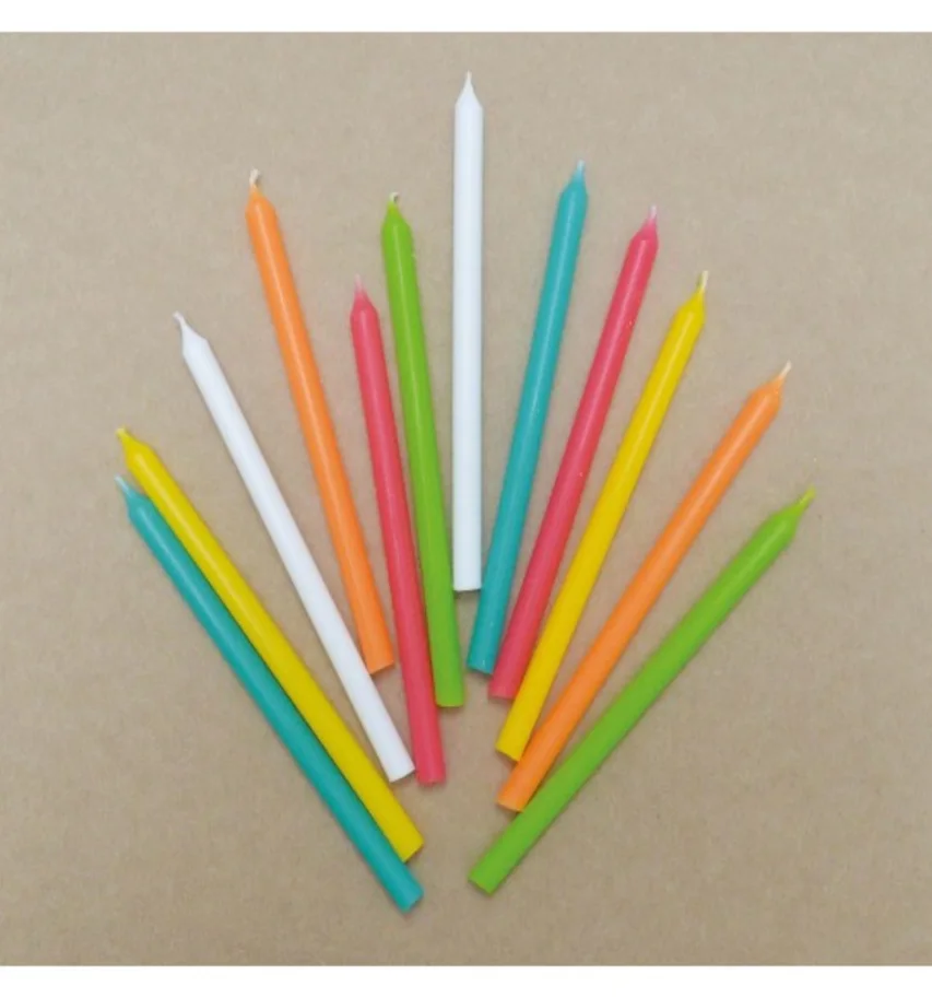 12er Set Kerzen lang bunt 12cm Migros Do It