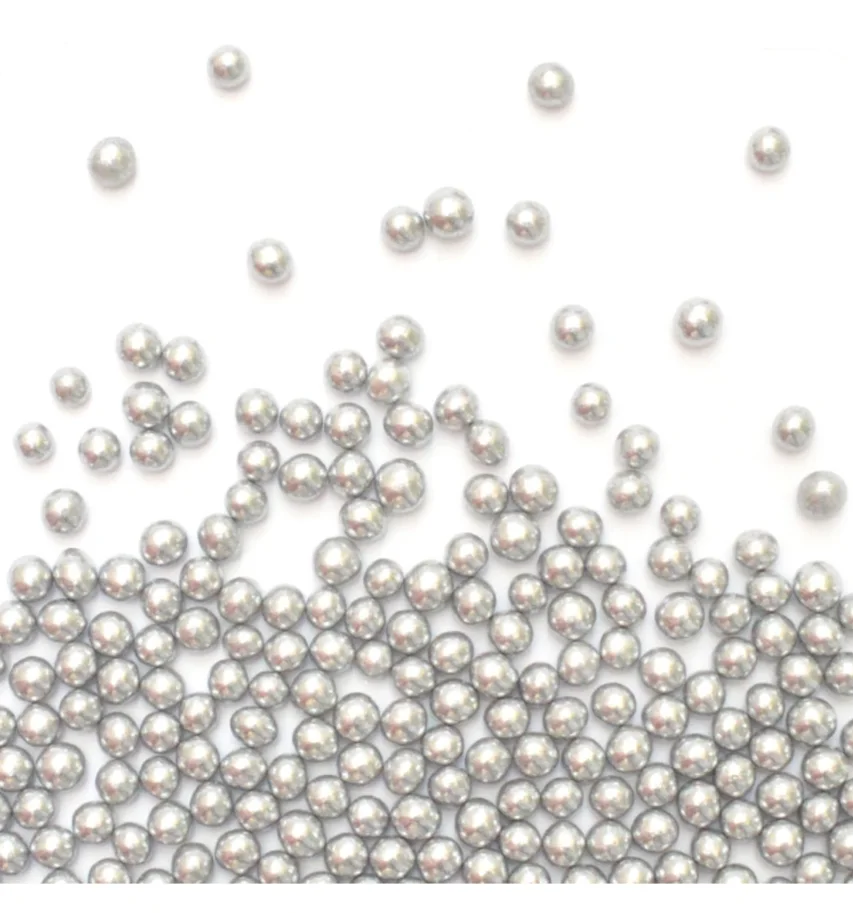 Zuckerstreusel Perlen silber 55g
