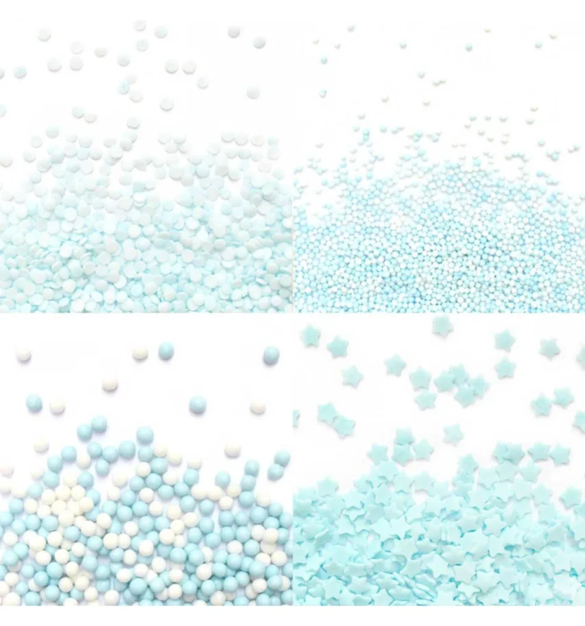 4er Set Zuckerstreusel Mix blau 64g