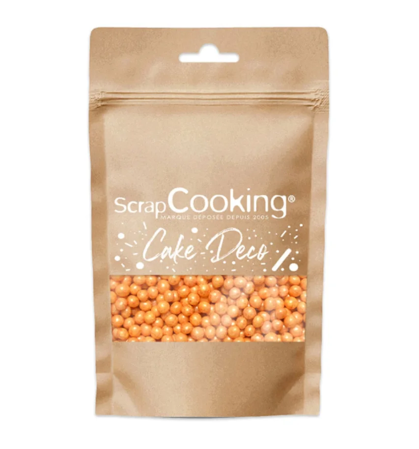 Zuckerstreusel Perlen gold 55g
