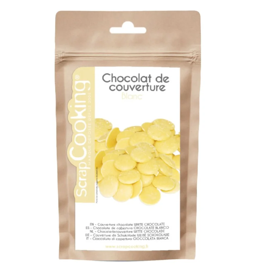 Schokoladenkuvertüre Blanc 190g