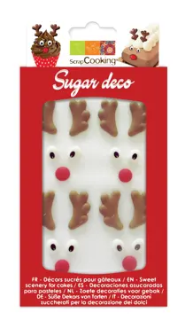 20 Stk. Zuckerdekor Rentier