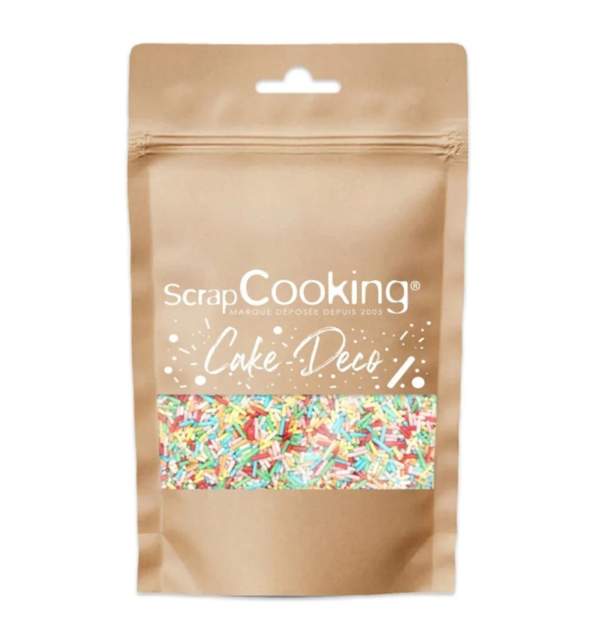Zuckerstreusel Konfetti mehrfarbig 80g