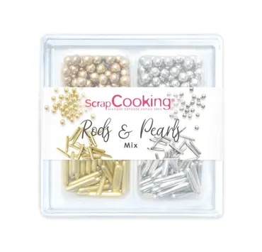 4er Set Zuckerstreusel Mix gold silber 66g