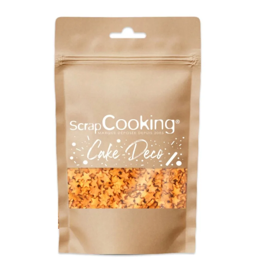 Zuckerstreusel Sterne gold 55g