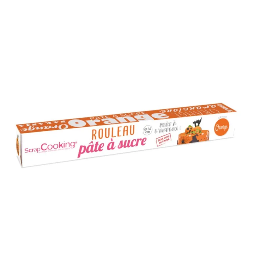 Zuckerfondant ausgerollt orange D36cm 430g