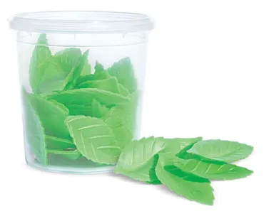 24 Stk. Zuckerdekor Blätter