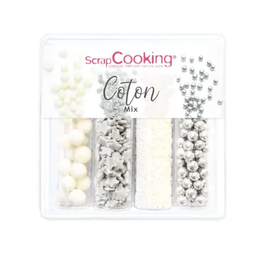 4er Set Zuckerstreusel Mix Mix Cotton silber 61g