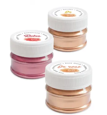 Dekopuder gold rosegold kupfer 3x5g