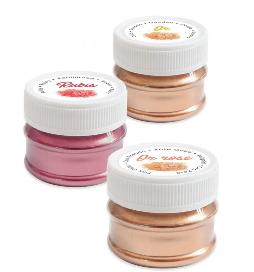 Dekopuder gold rosegold kupfer 3x5g