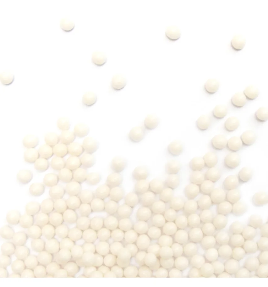 Zuckerstreusel Perlen weiss 55g