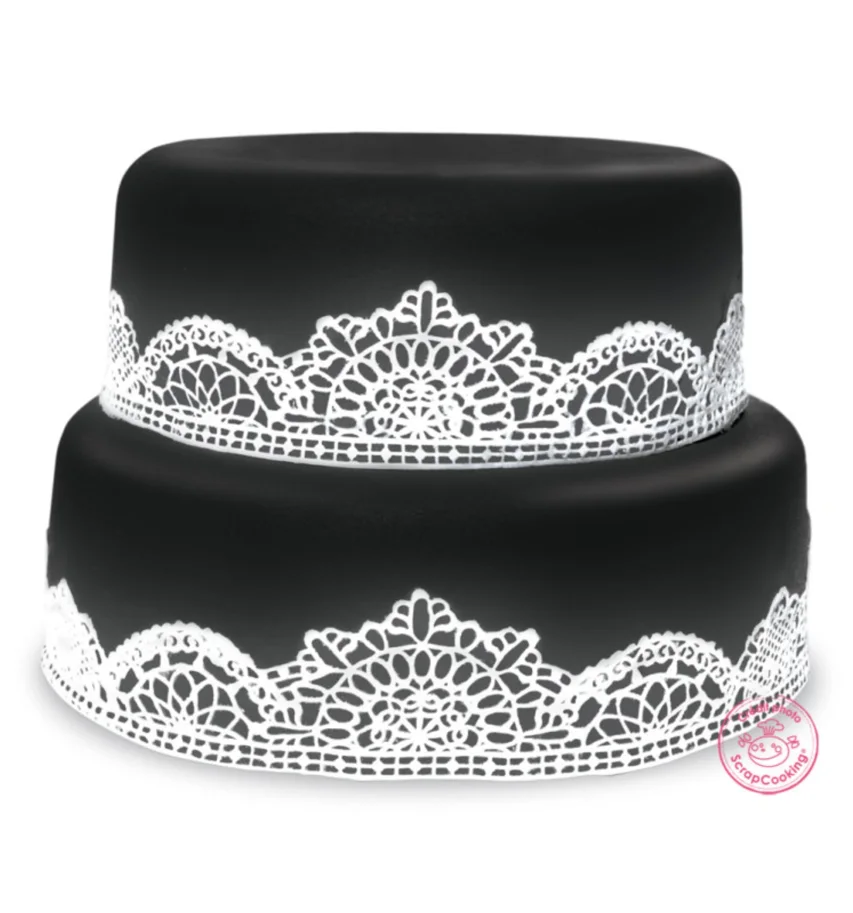 Zuckerfondant ausg. schwarz D36cm 430g