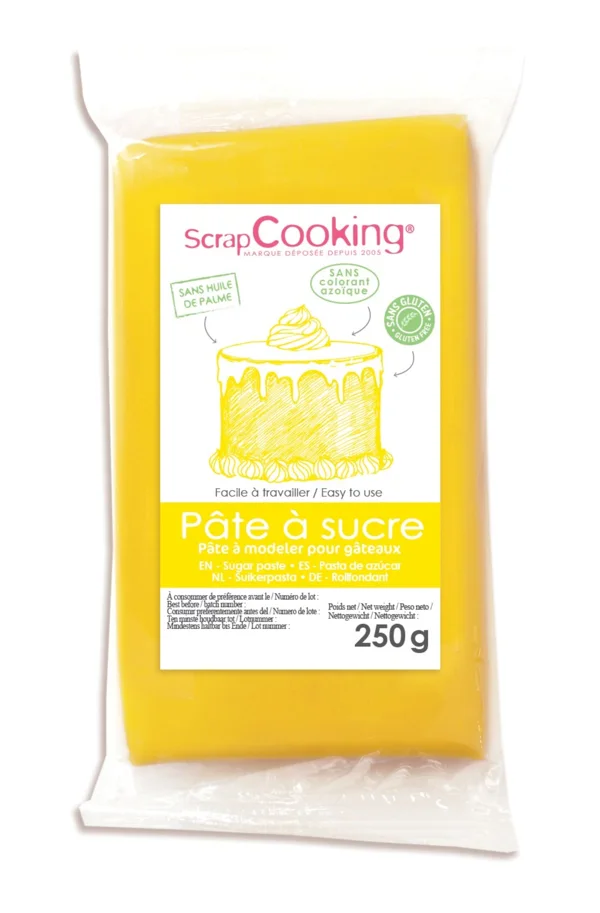 Zuckerpaste gelb 250g