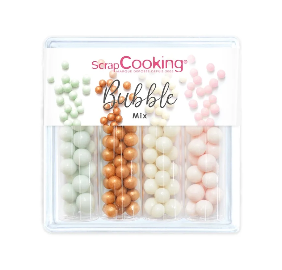 4er Set Zuckerstreusel Mix Perlen gross 62g