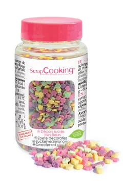 Zuckerstreusel Blumen regenbogenfarbig 55g