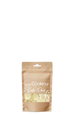 Deko Schoko Perlen weisse Schokolade und gold 50g