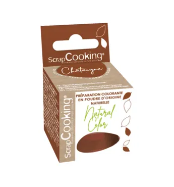 Lebensmittelfarbe natürlich Pulver braun 10g