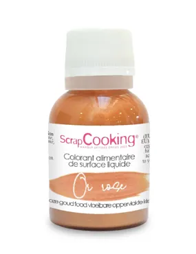 Lebensmittelfarbe flüssig rosé-gold 20g