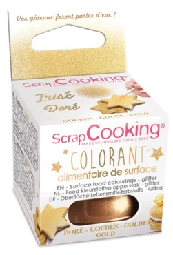 Lebensmittelpuder Glitzer Gold 5g