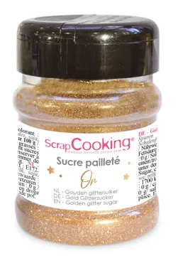 Glitzer Zucker essbar gold 160g