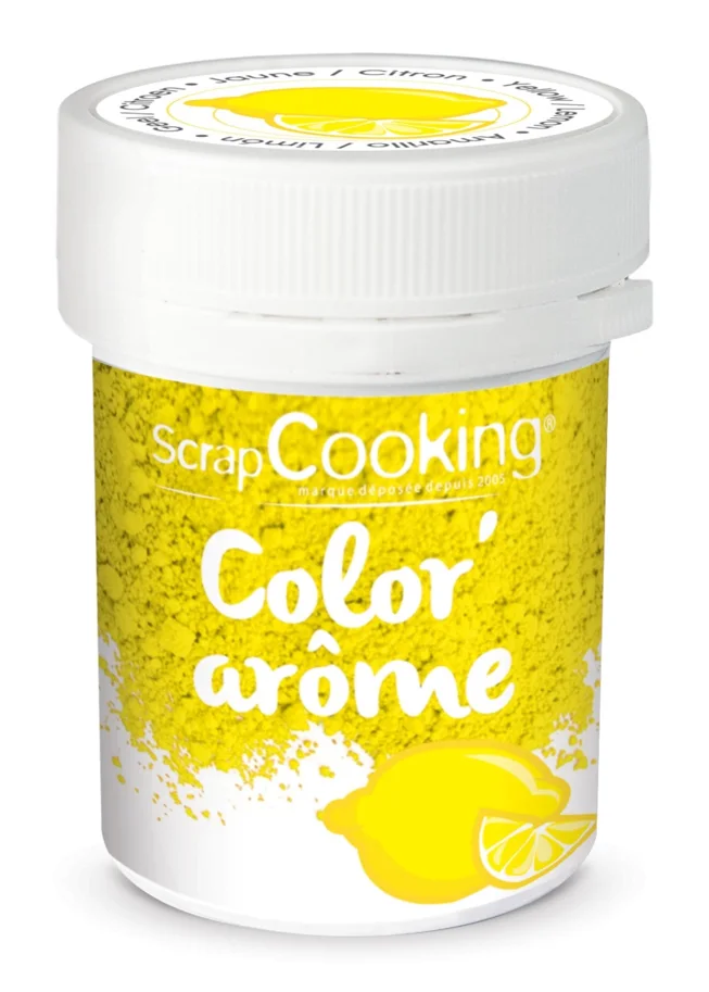 Lebensmittelfarbe mit Aroma Zitrone Pulver 10g