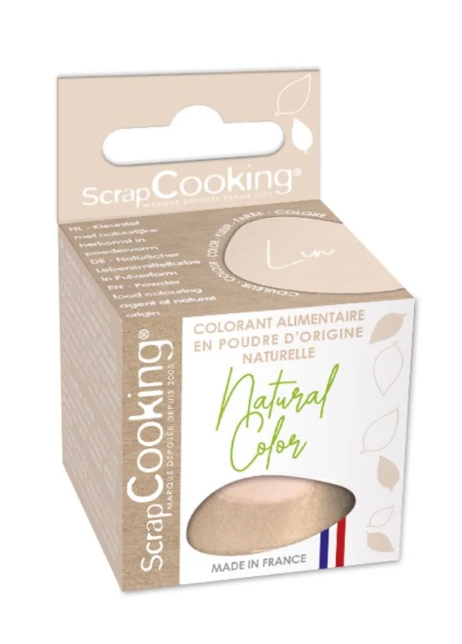 Lebensmittelfarbe natürlich Pulver leinen-beige, 10g