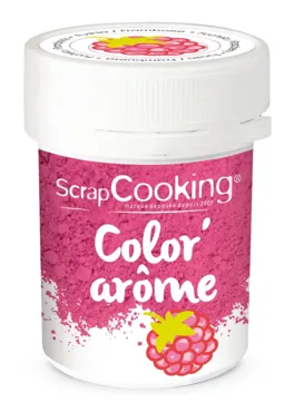 Lebensmittelfarbe mit Aroma Himbeere Pulver 10g