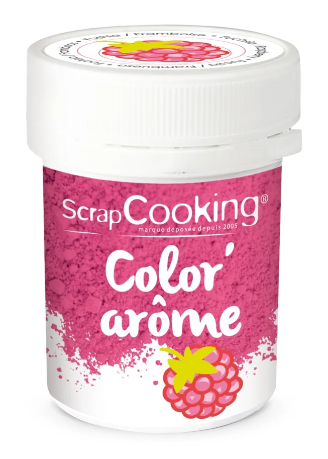 Lebensmittelfarbe mit Aroma Himbeere Pulver 10g
