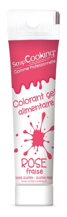Lebensmittelfarbe Gel erdbeer-rosa 20g