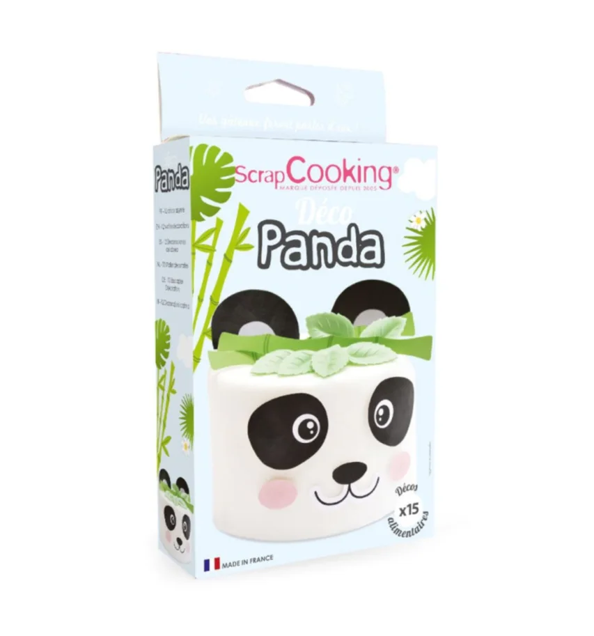 15-tlg. Set Oblaten Deko Panda
