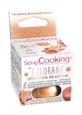 Lebensmittelpuder Glitzer Kupfer 5g