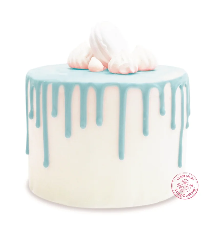Schokoladengeschmacksglasur Drip Cake, blau 130g