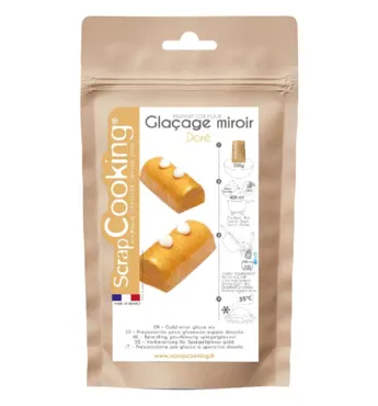 Fertigmischung Spiegelglasur gold 220g