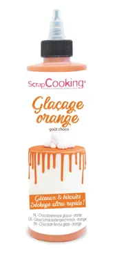 Schokoladengeschmacksglasur Drip Cake, orange 130g