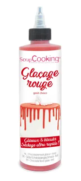 Schokoladengeschmacksglasur Drip Cake, rot 130g