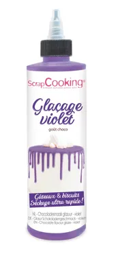 Schokoladengeschmacksglasur Drip Cake, violett 130g