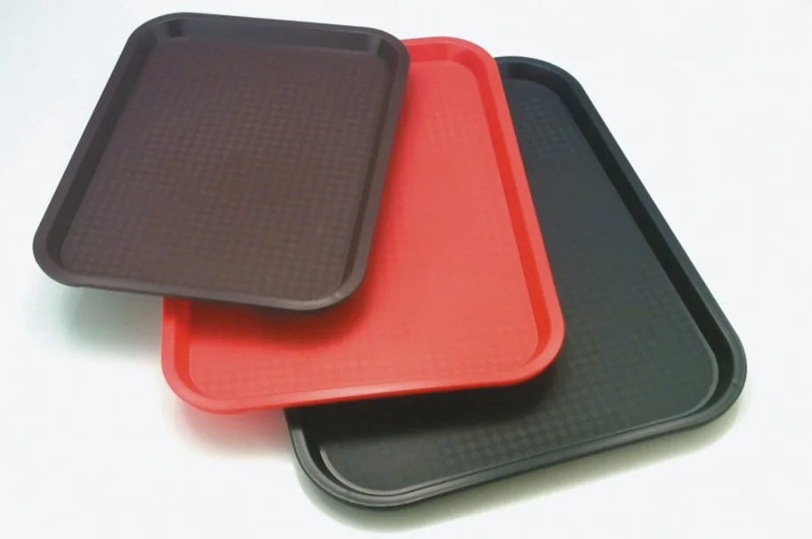 Fast Food Tablett, ca. 41x31cm, schwarz