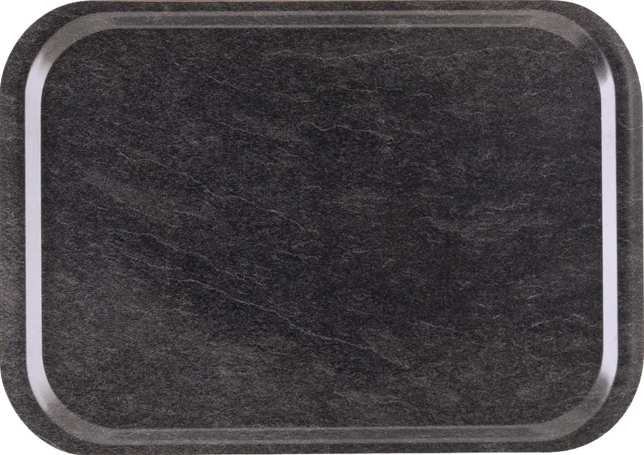 Tablett Fast Food Dark Marble 37.5x26.5cm