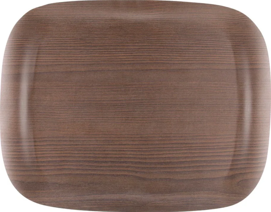 Tablett Earth Wave Art Warm Wood 46x36cm