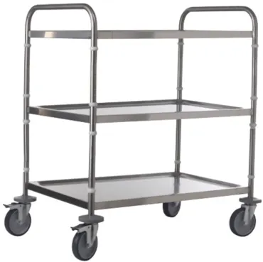 Universalwagen Edelstahl 60x40cm 3 Tablare H93.5cm
