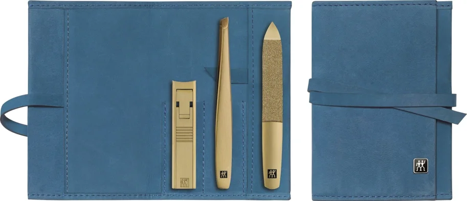 5tlg. Gold Edition Etui Rindleder