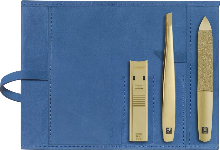 5tlg. Gold Edition Etui Rindleder
