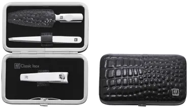 3tlg. Rahmenetui sw Kroko-Lackoptik